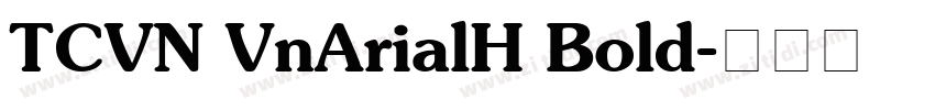 TCVN VnArialH Bold字体转换